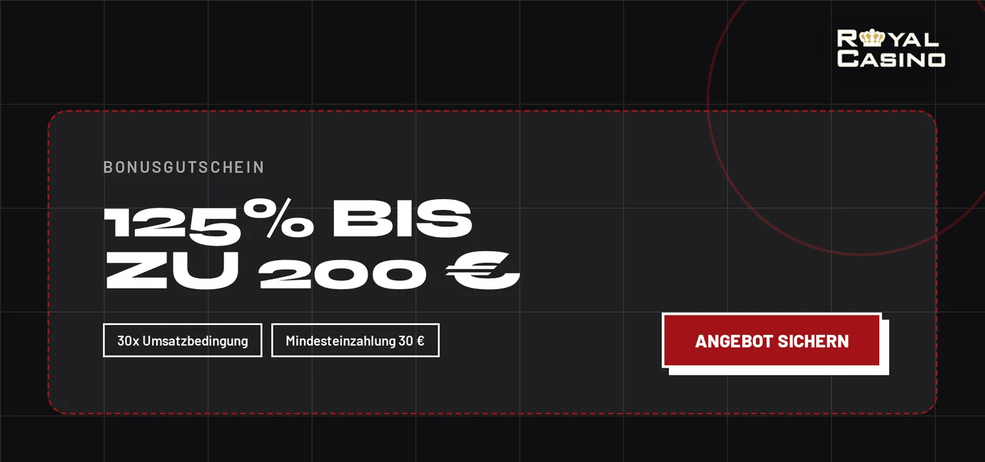 Bonusgutschein bei Royal Casino