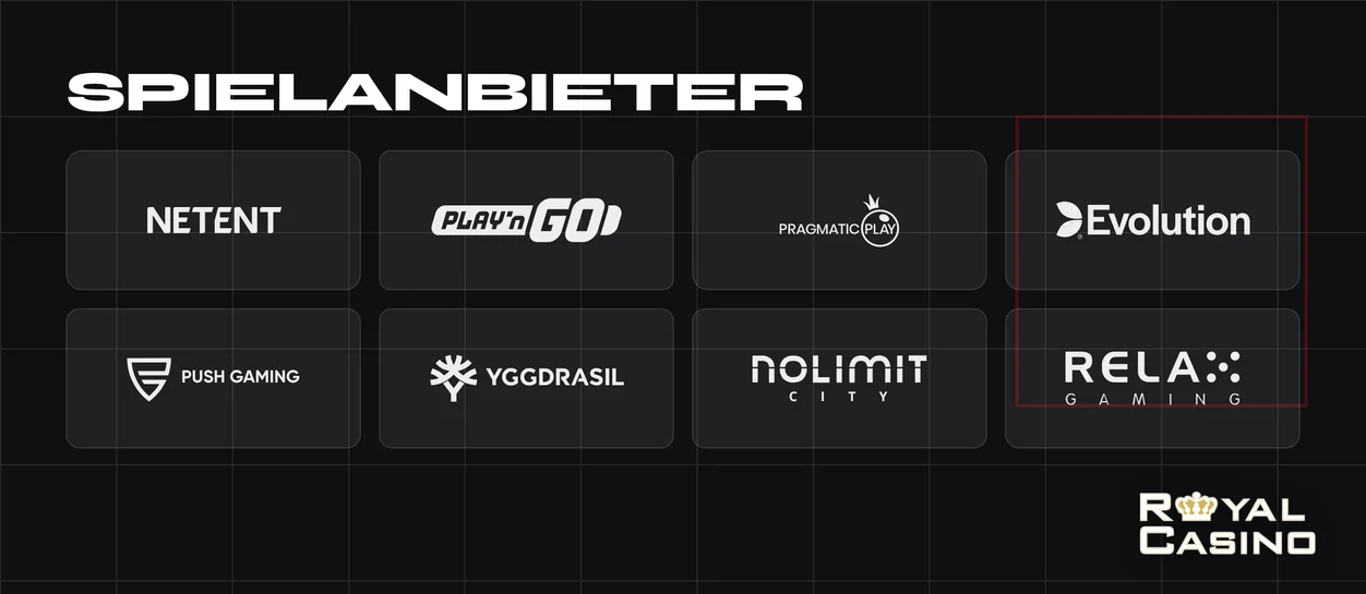 Prüfe Spielanbieter-Logos hier